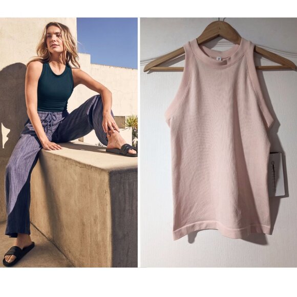 Athleta | Renew Seamless Racerback Tank In Ballerina Pink - Picture 1 of 10